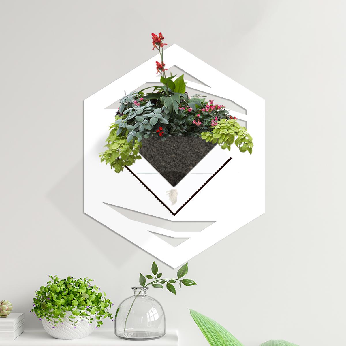 Duvar Tipi Dekoratif Ahşap Saksı