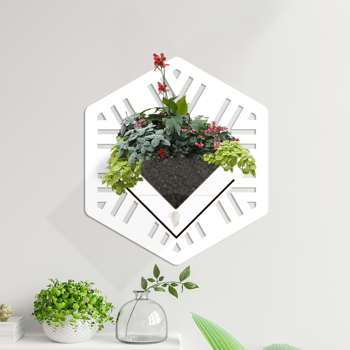 Duvar Tipi Dekoratif Ahşap Saksı