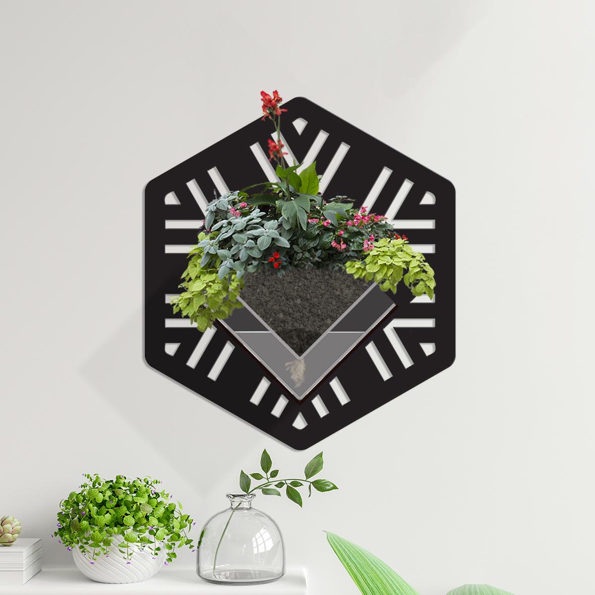 Duvar Tipi Dekoratif Ahşap Saksı