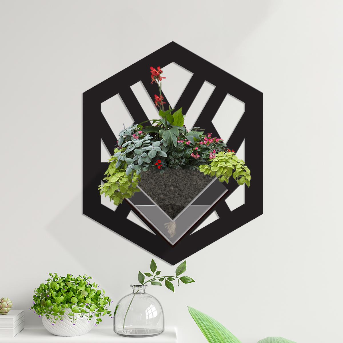 Duvar Tipi Dekoratif Ahşap Saksı