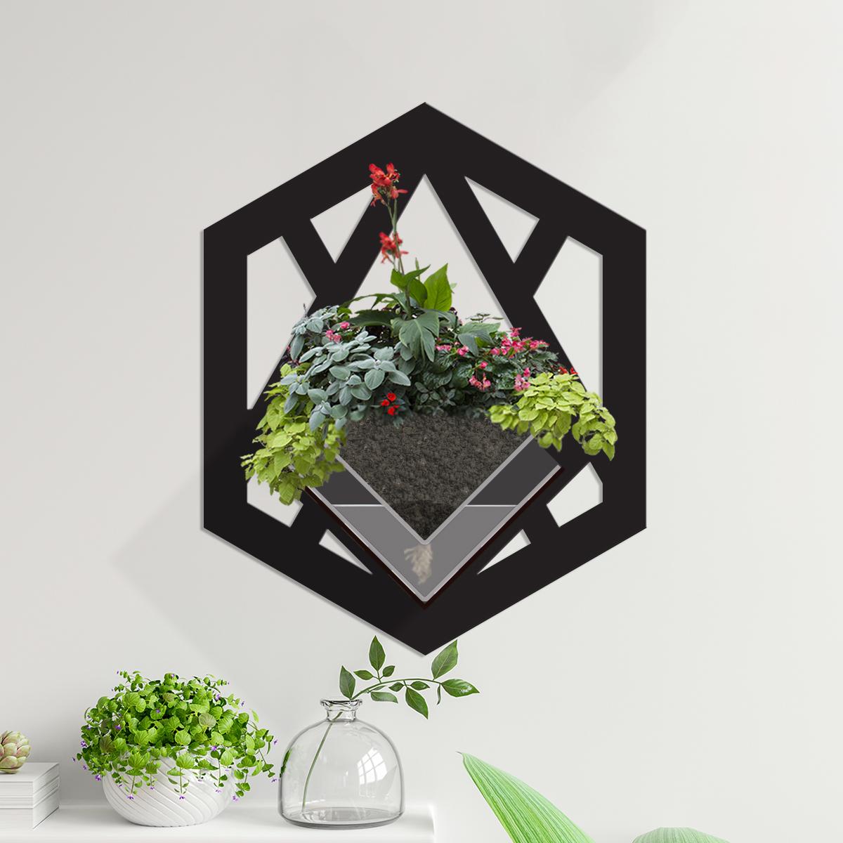 Duvar Tipi Dekoratif Ahşap Saksı