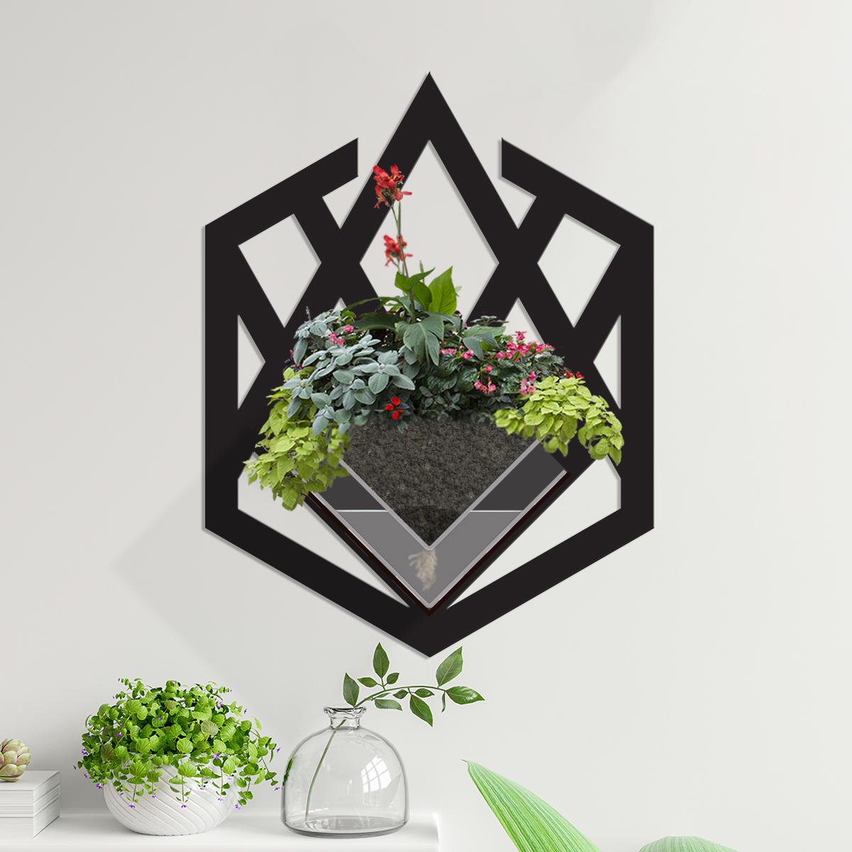 Duvar Tipi Dekoratif Ahşap Saksı