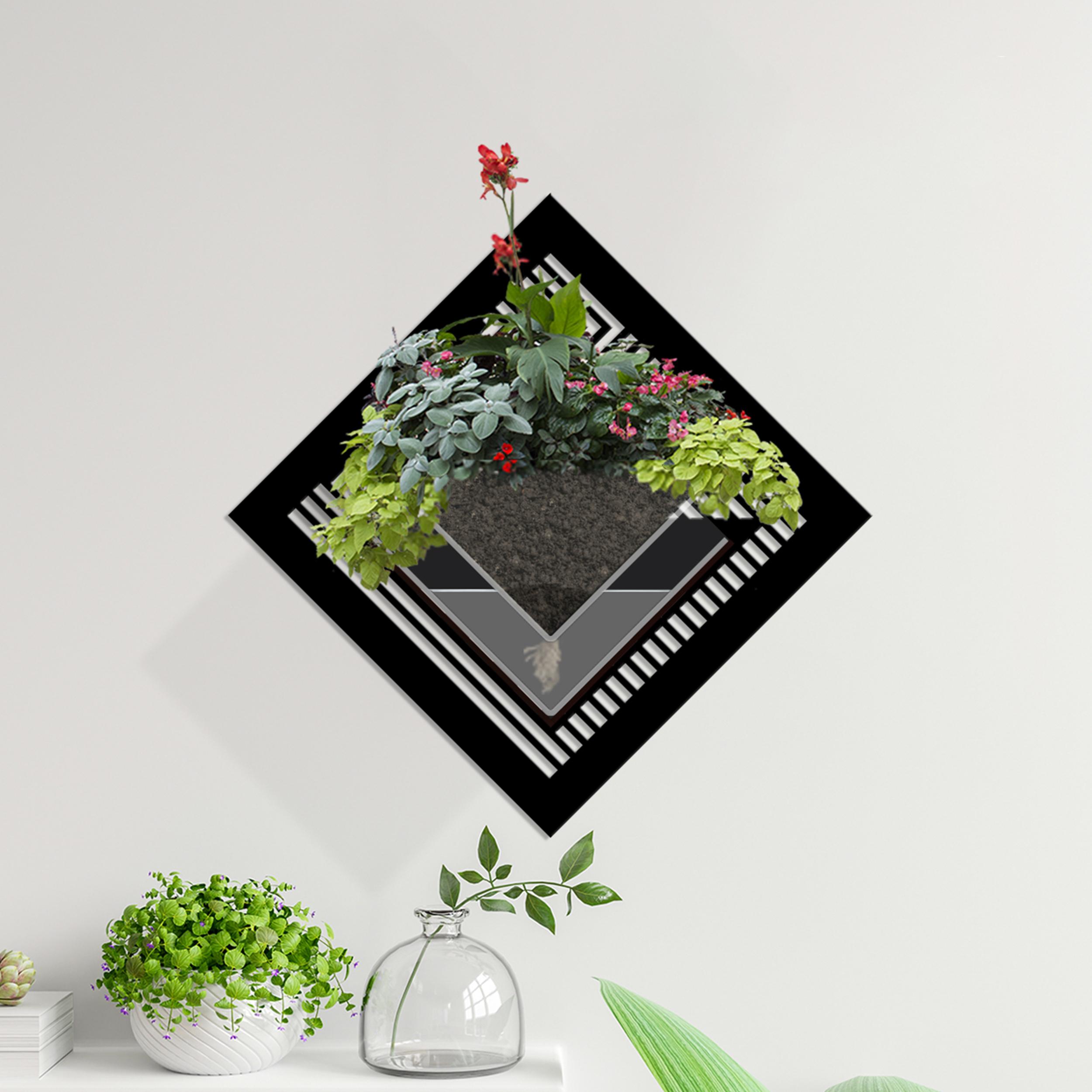Duvar Tipi Dekoratif Ahşap Saksı