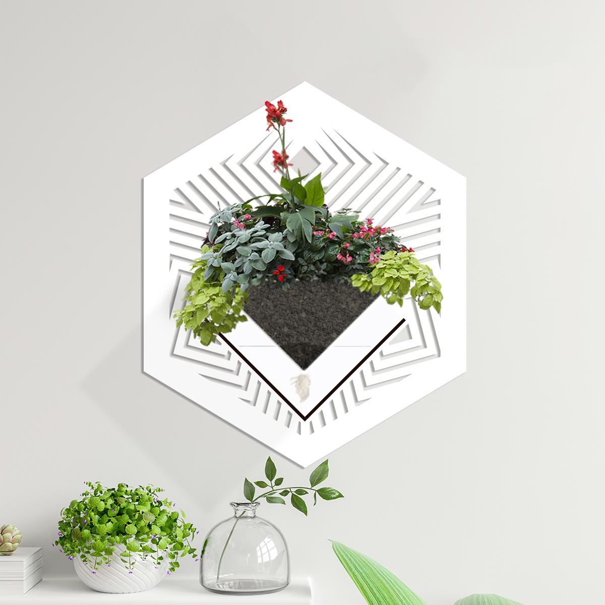 Duvar Tipi Dekoratif Ahşap Saksı