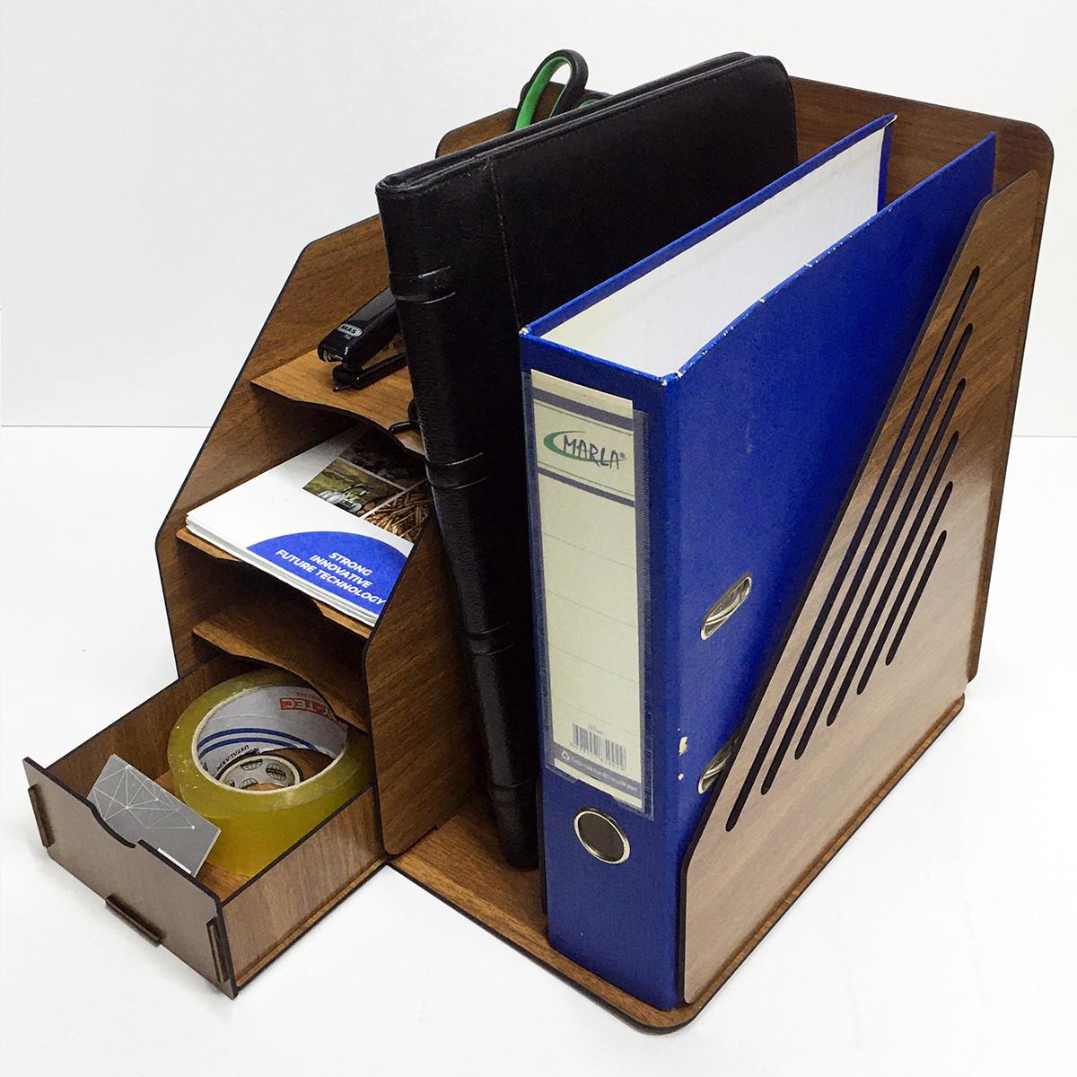 Ahşap Masaüstü Organizer