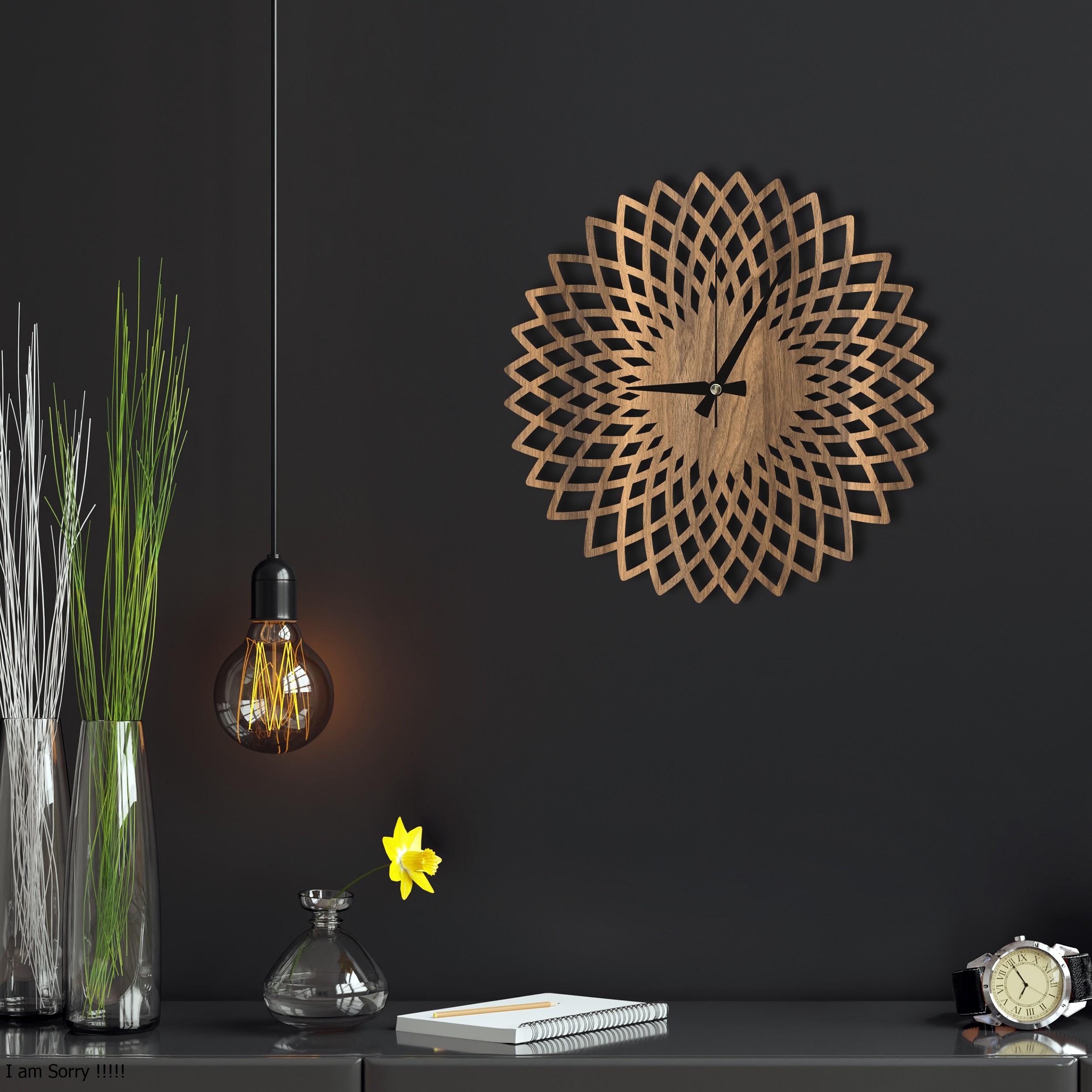 W’clock Dekoratif Duvar Saati - Geo