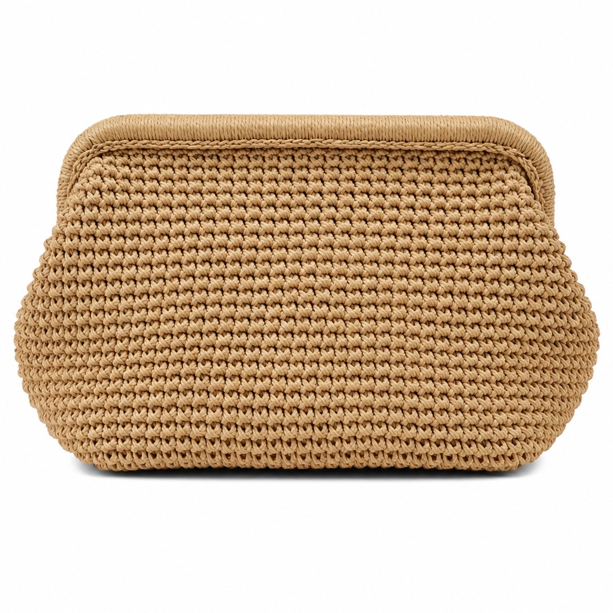 El Yapımı Örgü Kadın Clutch Çanta