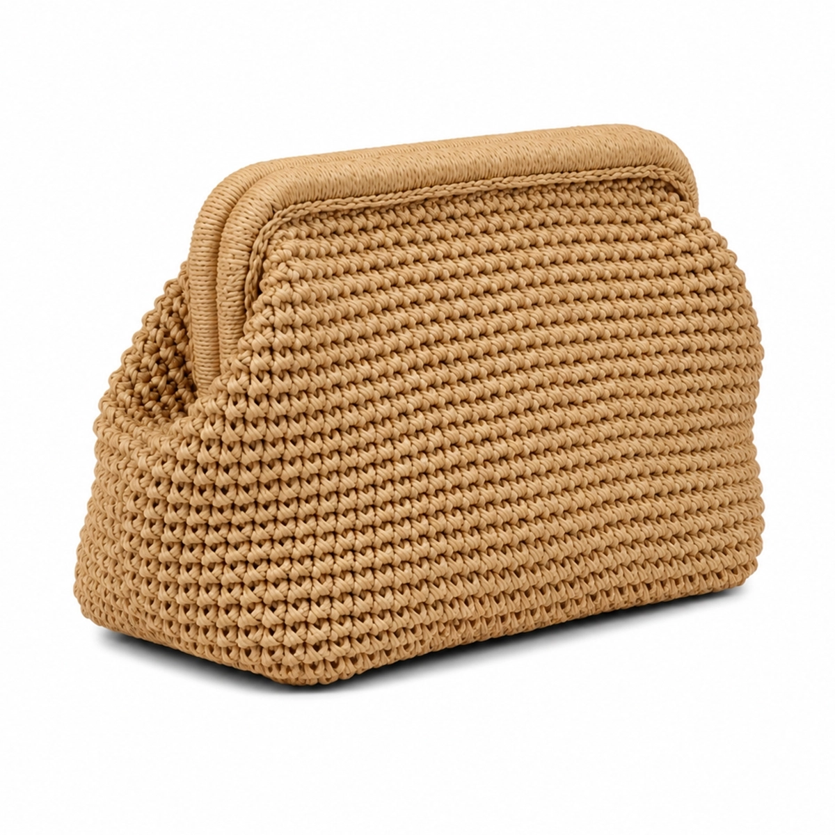 El Yapımı Örgü Kadın Clutch Çanta