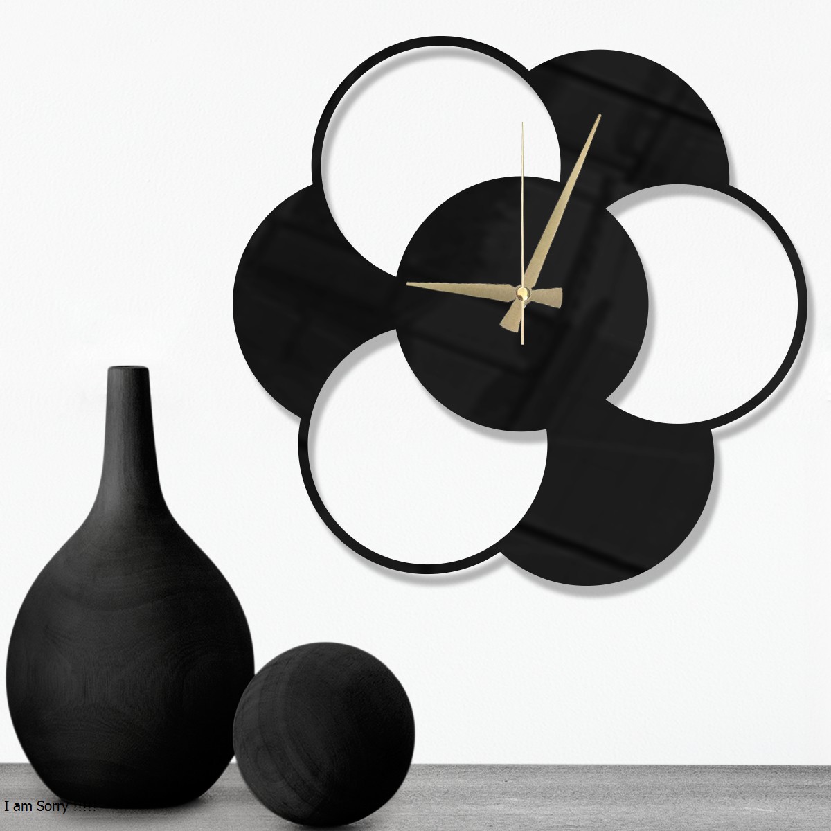 W’clock Dekoratif Duvar Saati - Geo