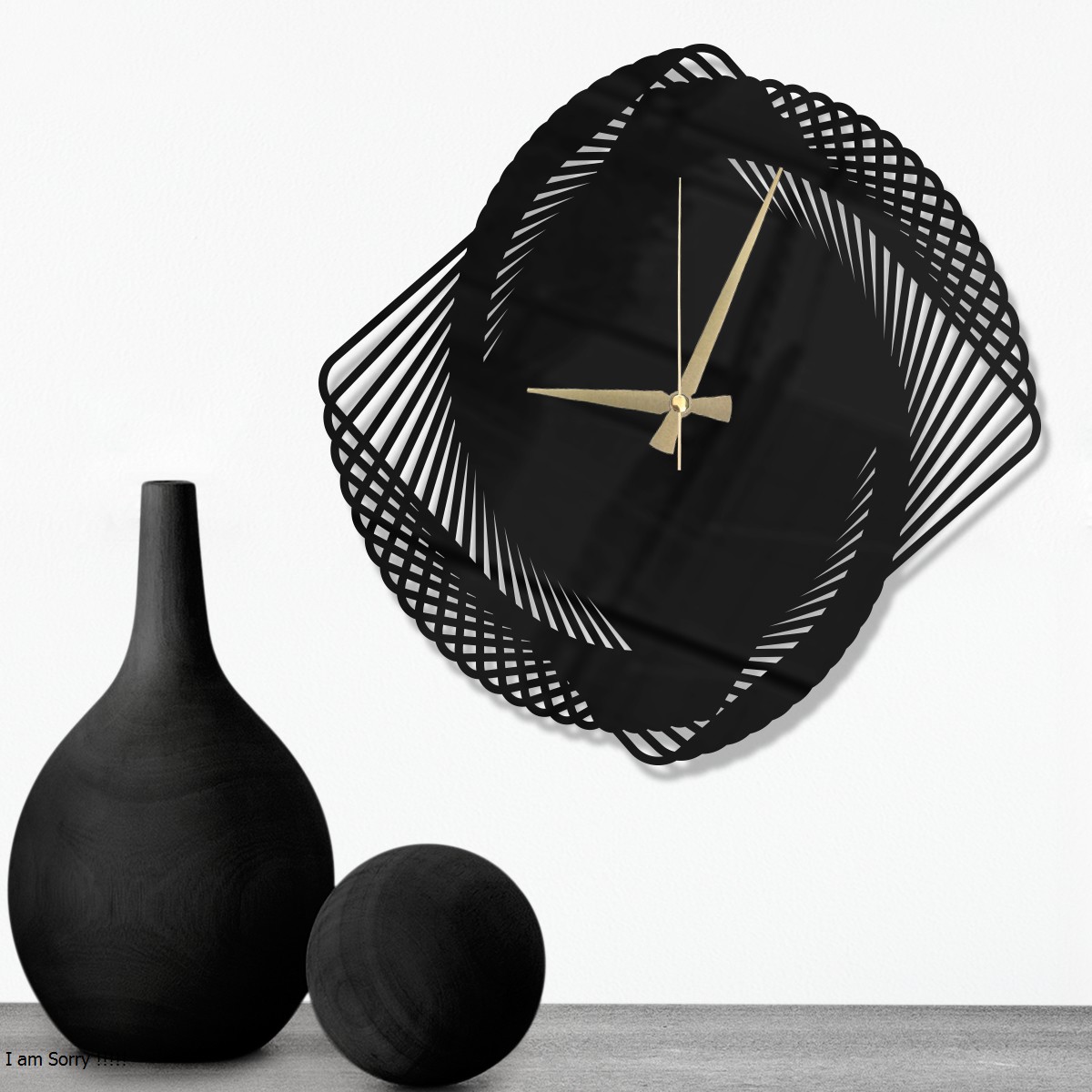 W’clock Dekoratif Duvar Saati - Geo