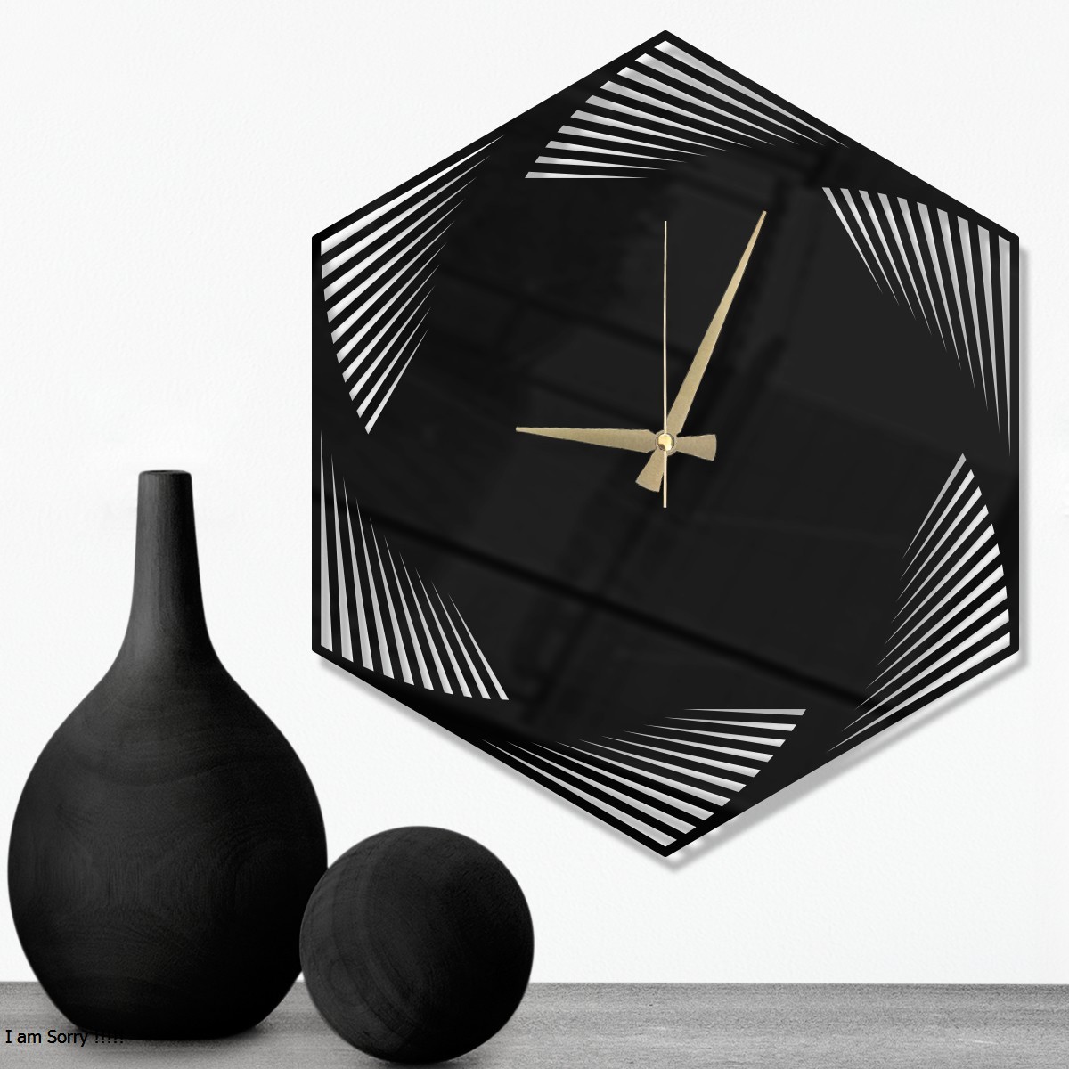 W’clock Dekoratif Duvar Saati - Geo
