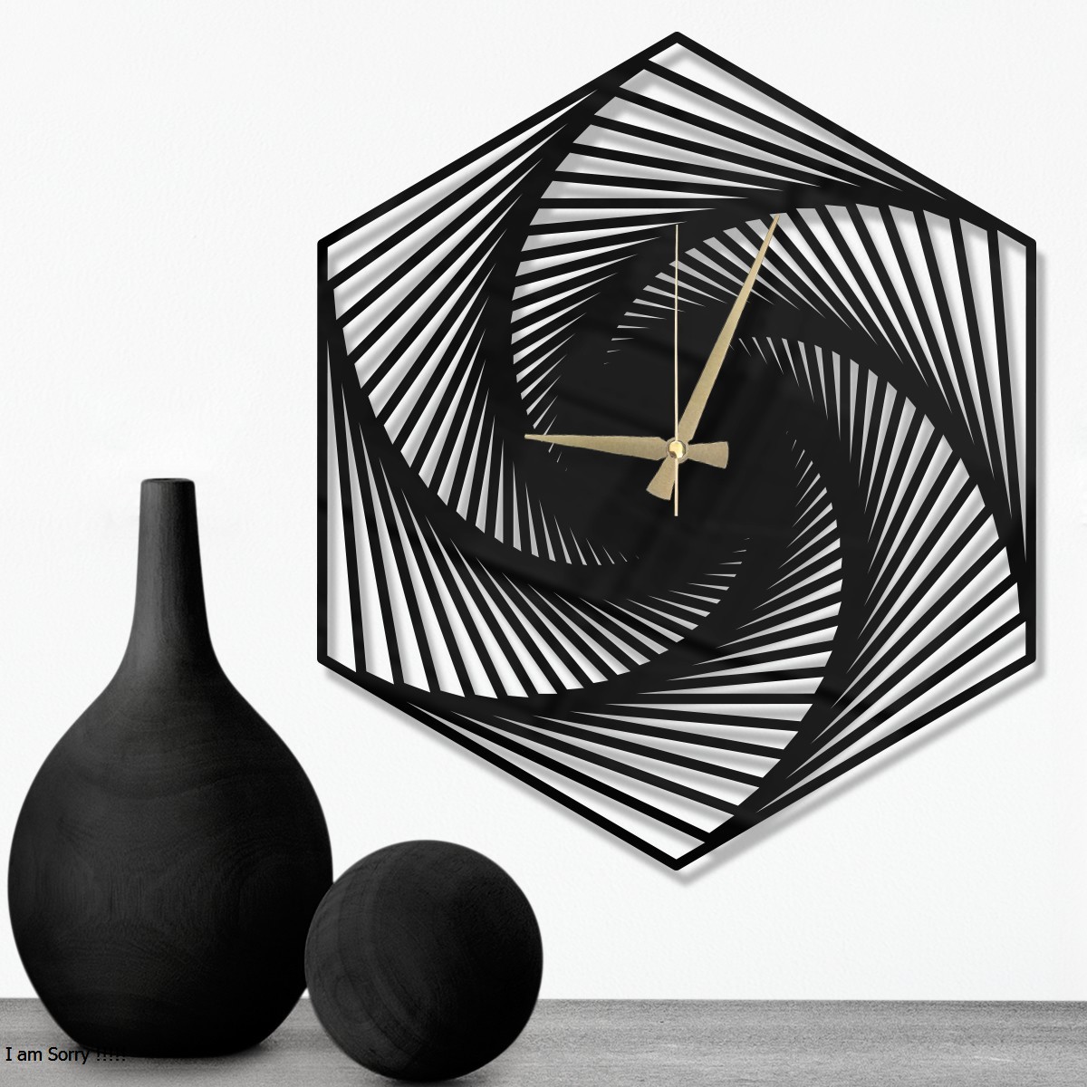 W’clock Dekoratif Duvar Saati - Geo