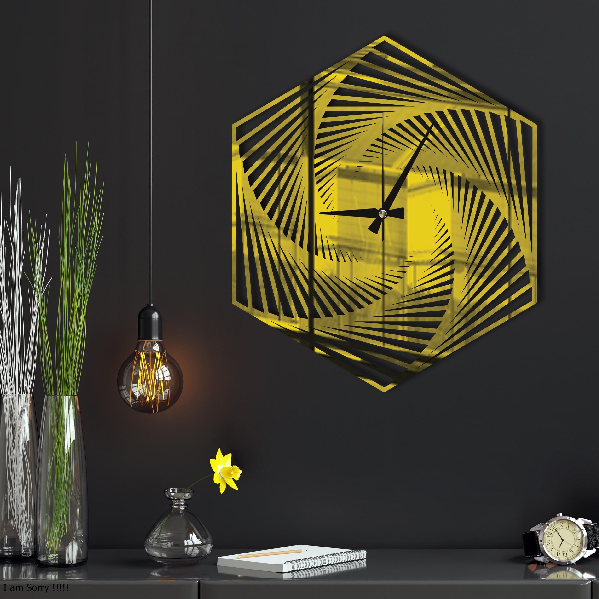 W’clock Dekoratif Duvar Saati - Geo