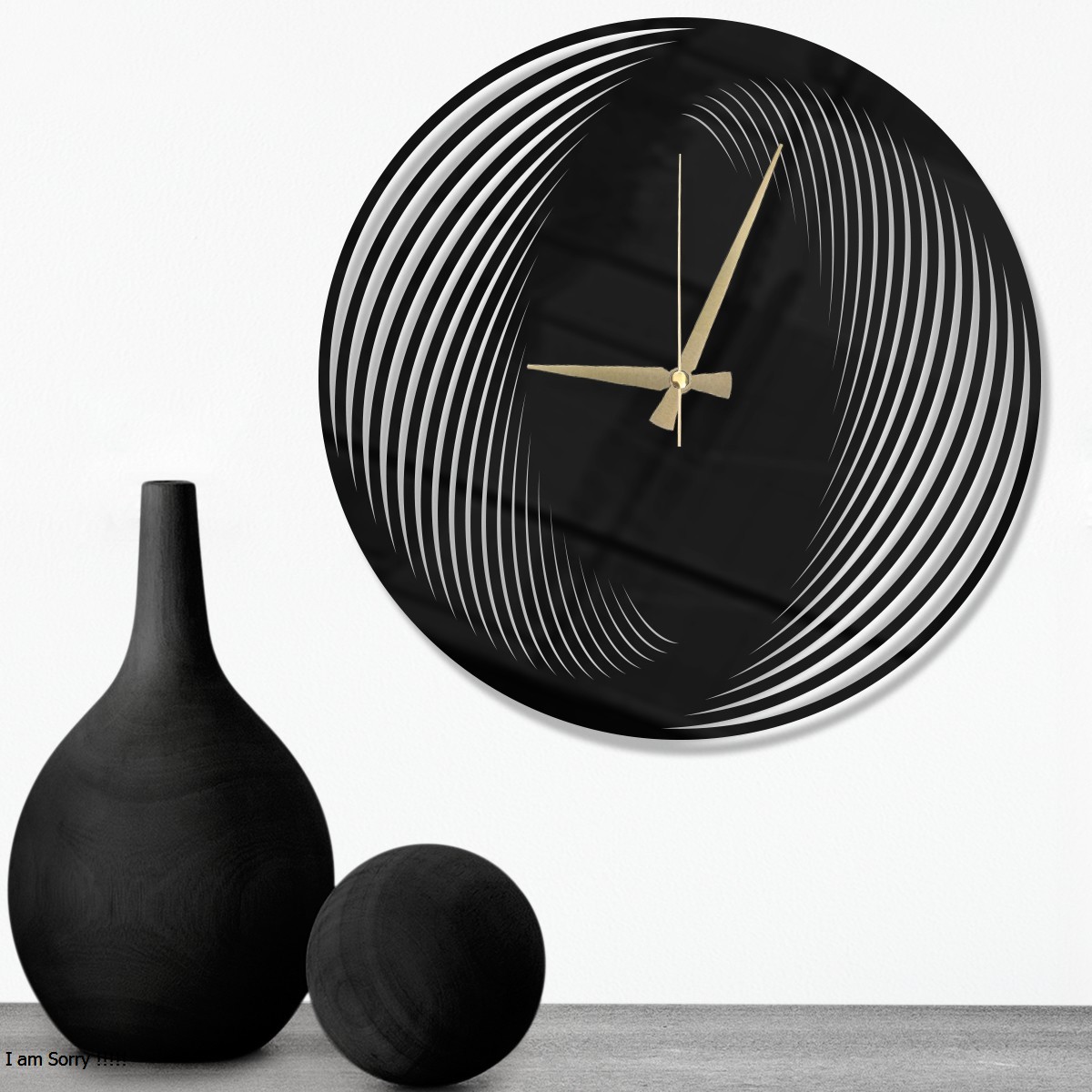 W’clock Dekoratif Duvar Saati - Geo