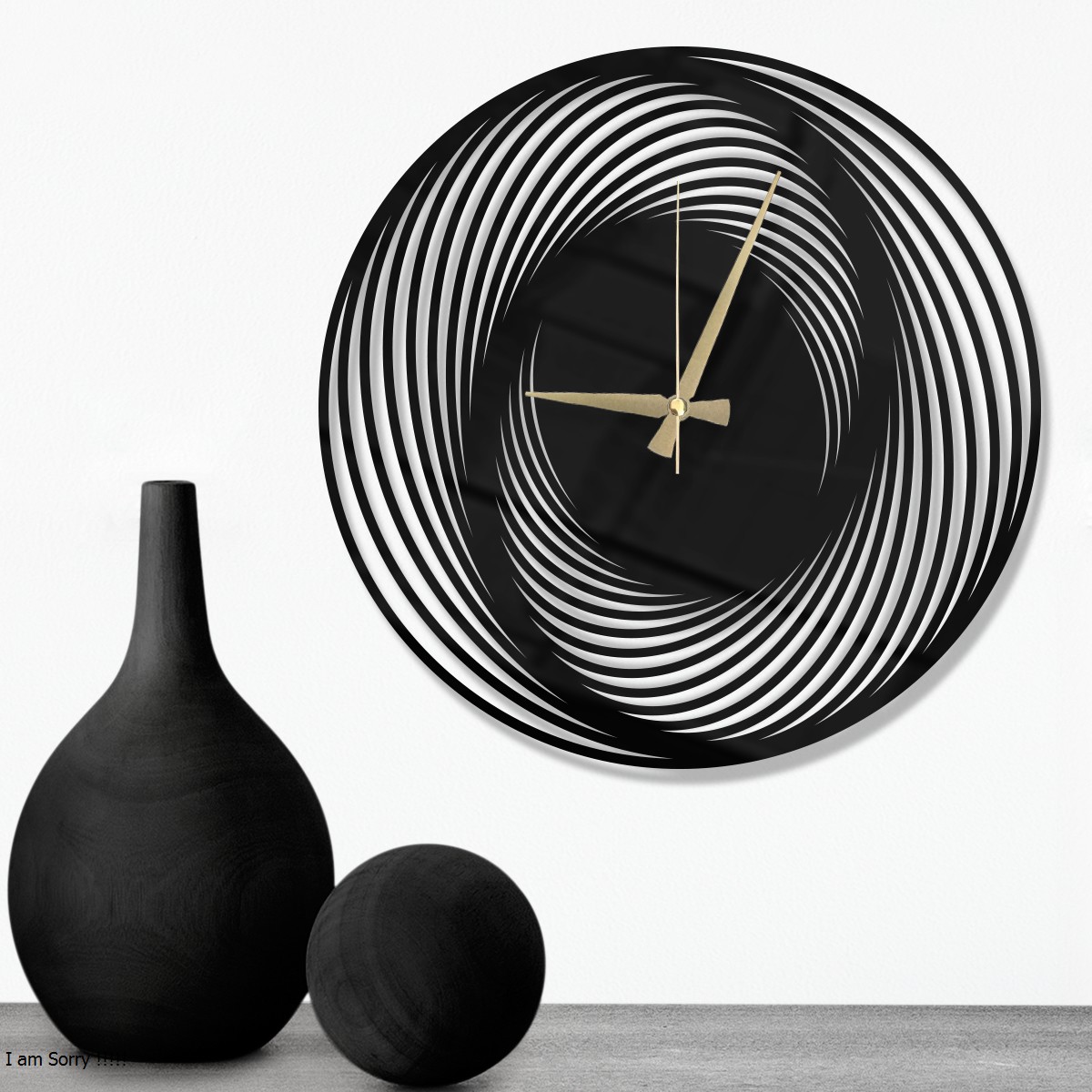 W’clock Dekoratif Duvar Saati - Geo
