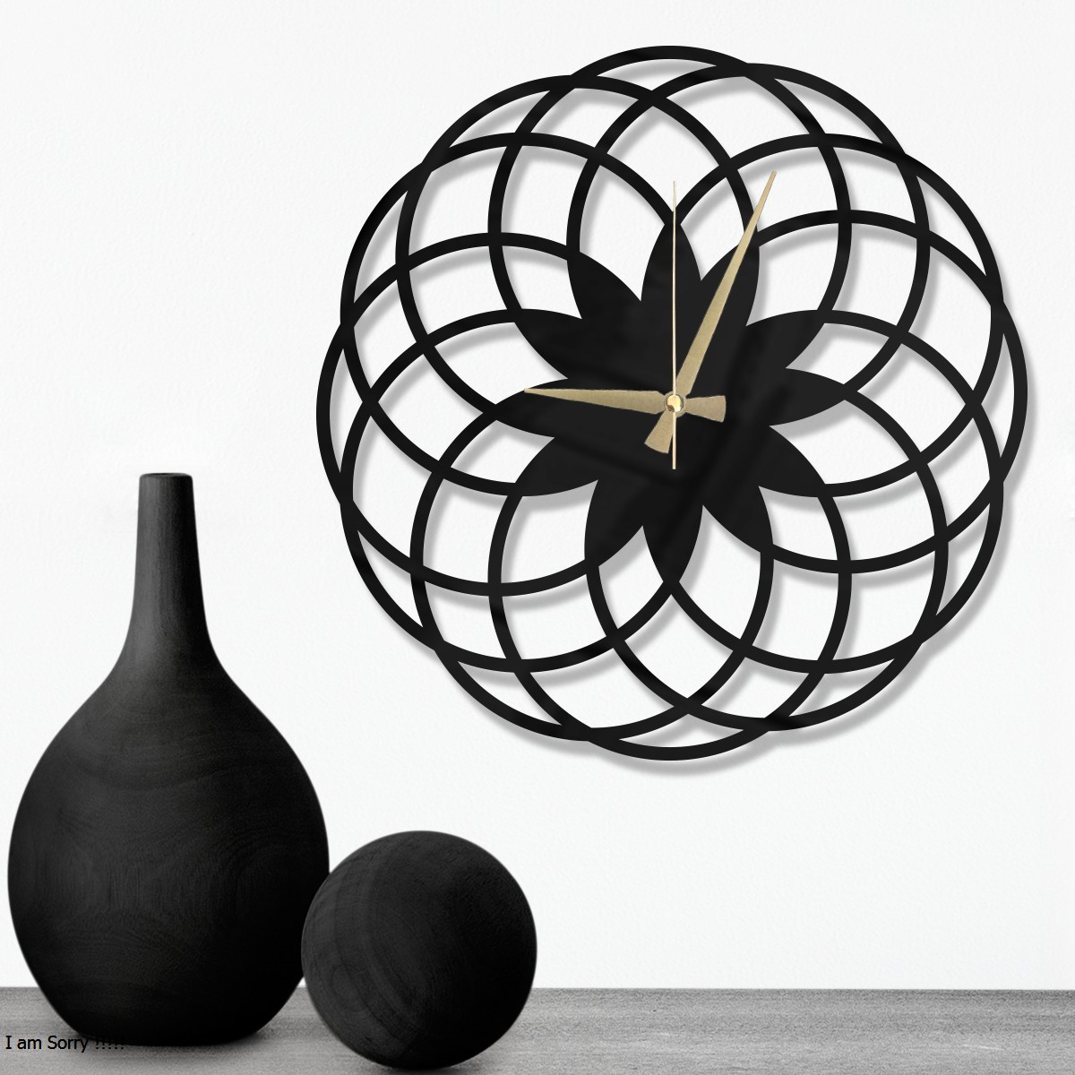 W’clock Dekoratif Duvar Saati - Geo