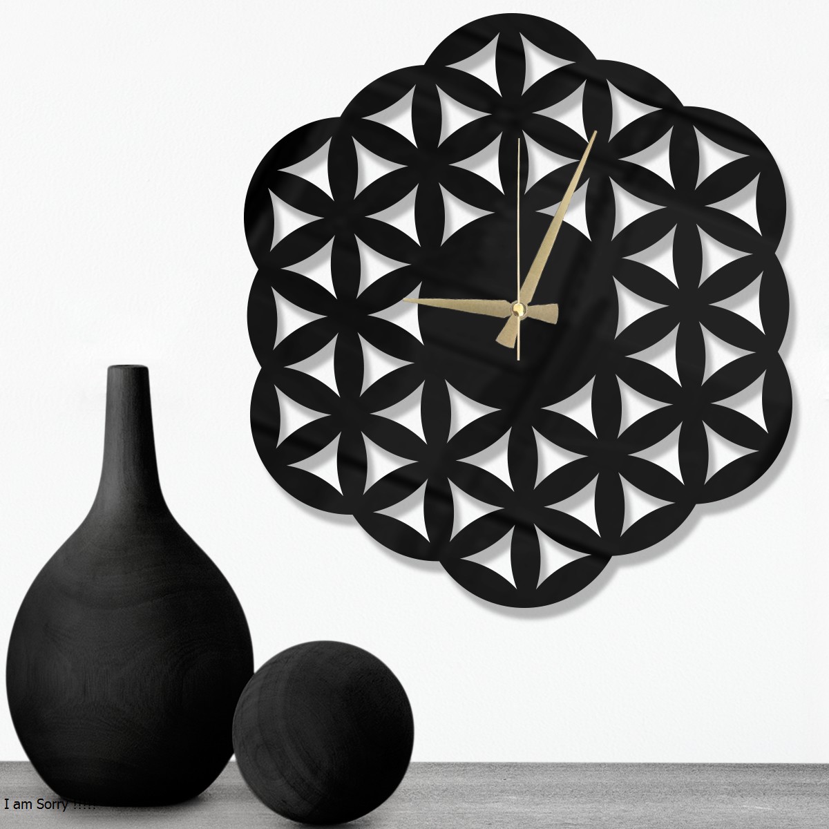 W’clock Dekoratif Duvar Saati - Geo