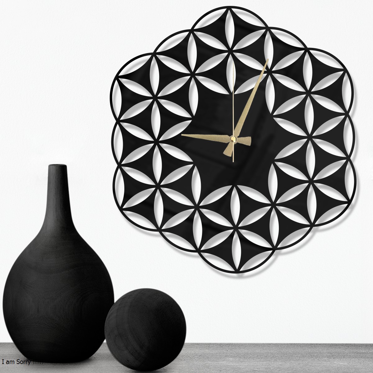 W’clock Dekoratif Duvar Saati - Geo
