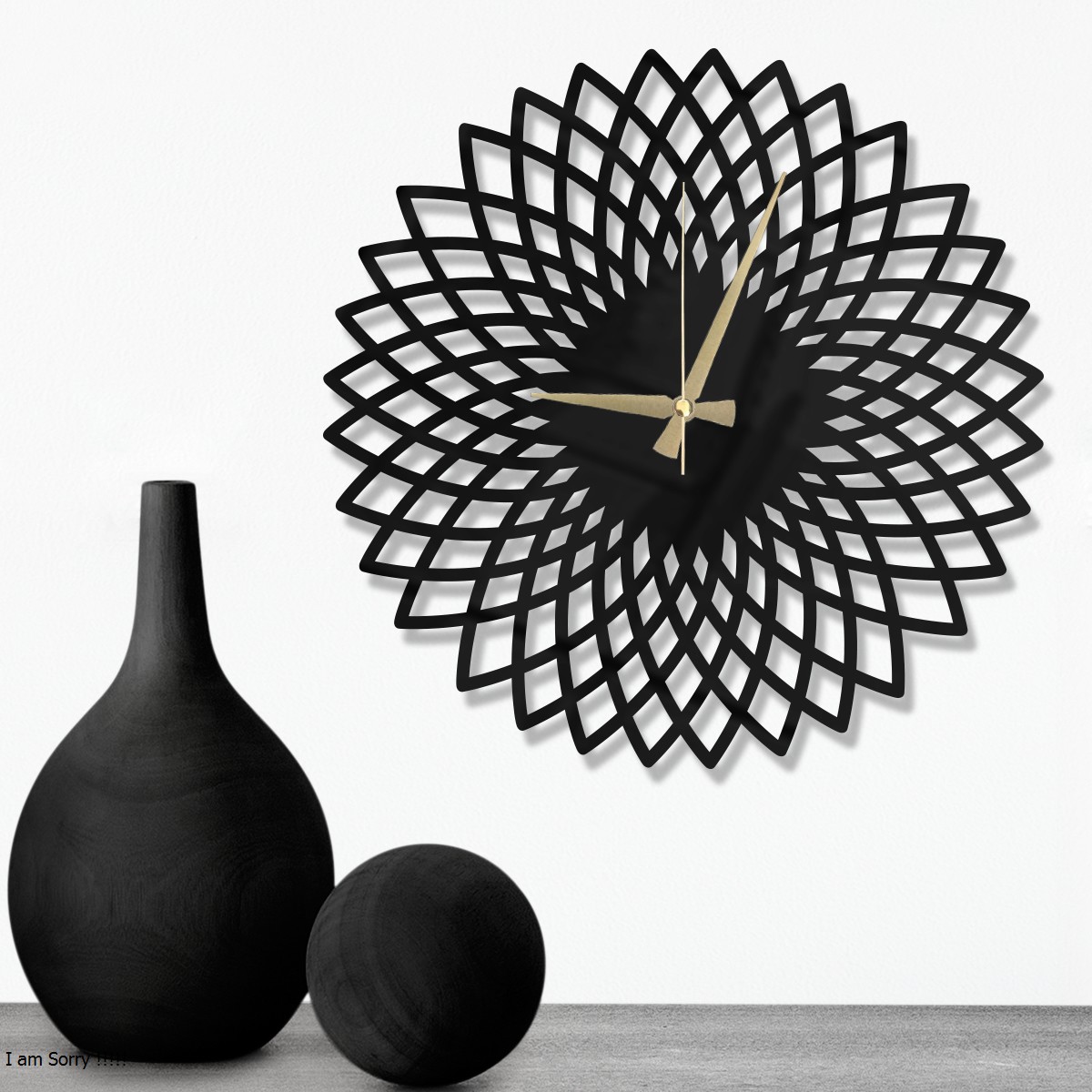 W’clock Dekoratif Duvar Saati - Geo
