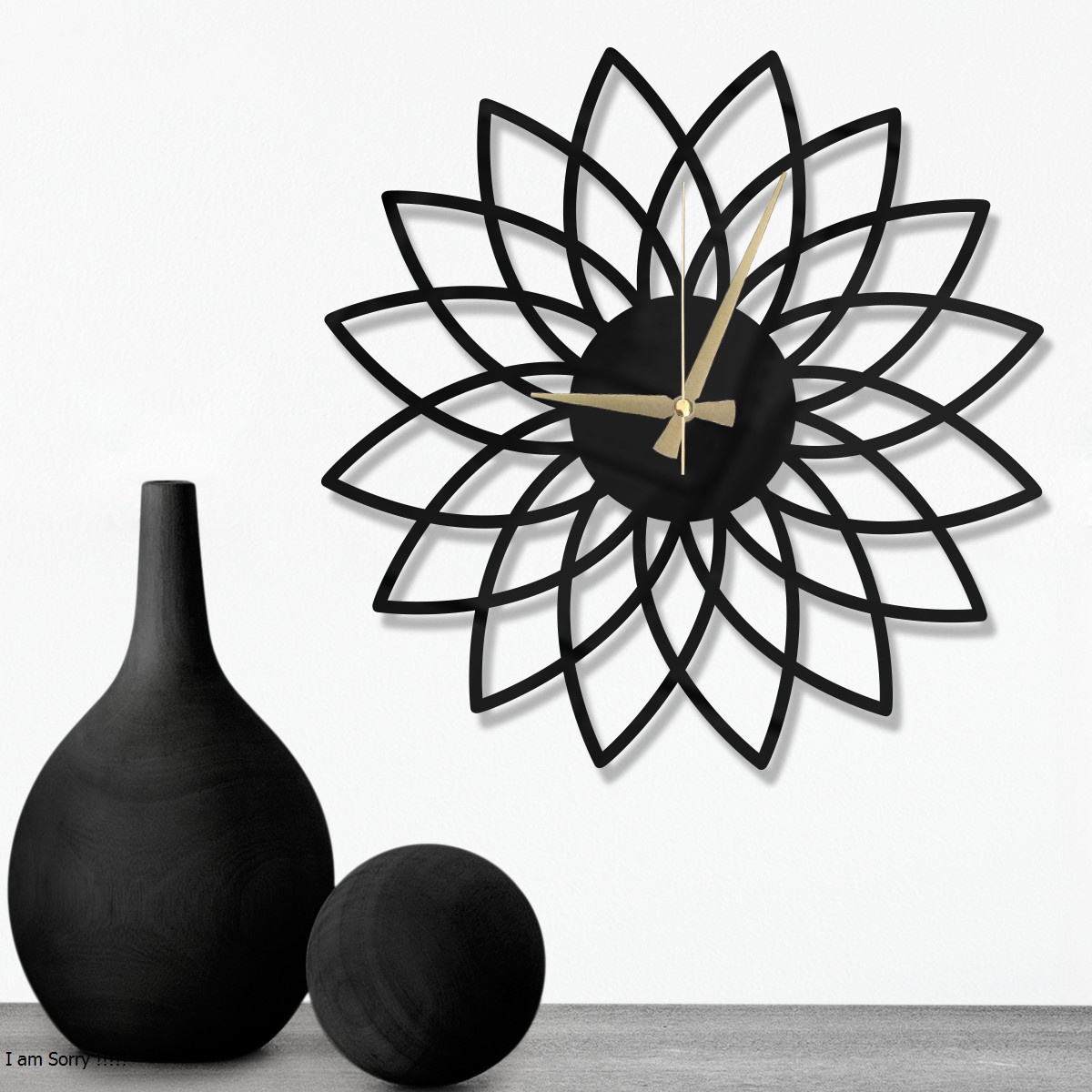 W’clock Dekoratif Duvar Saati - Geo