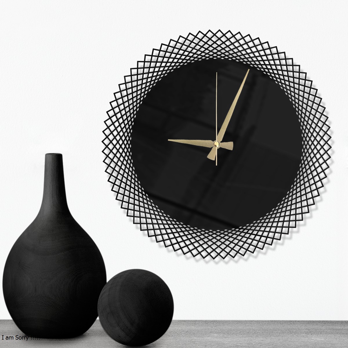 W’clock Dekoratif Duvar Saati - Geo