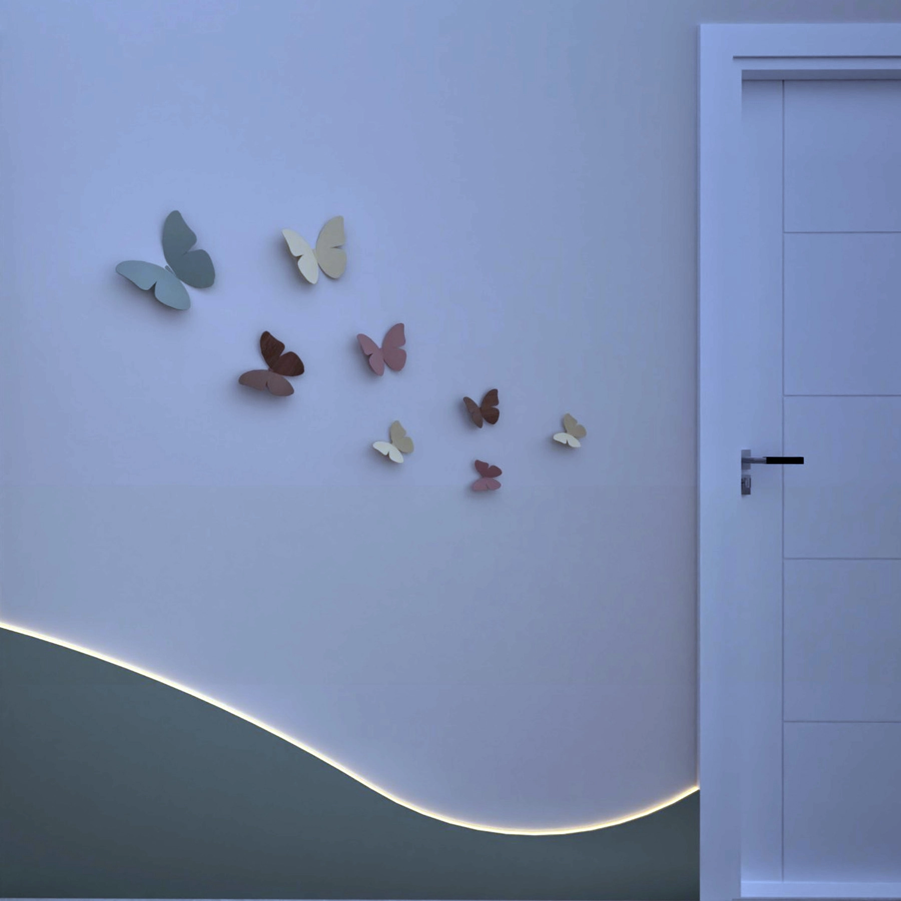 Kişiye Özel 3D Kelebek - Duvar Dekoru