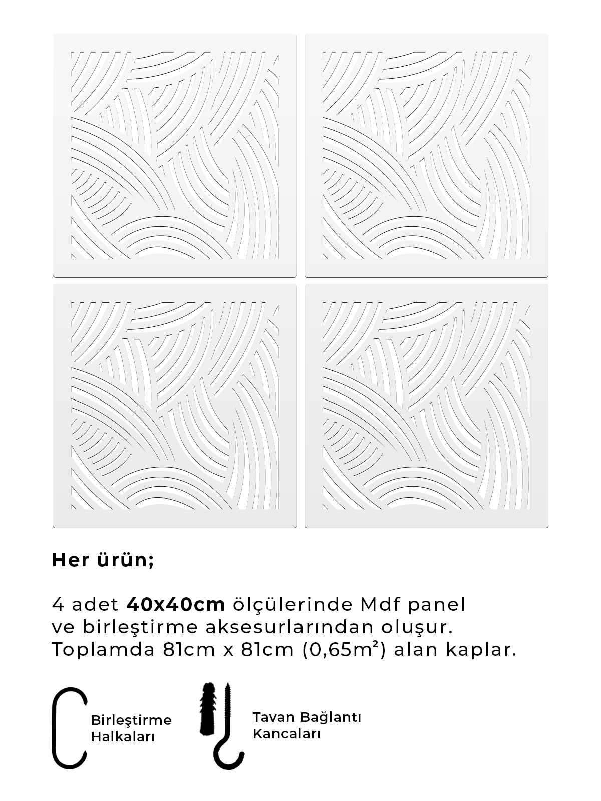Lazer Kesim Ahşap Sarkıt Paravan Seti