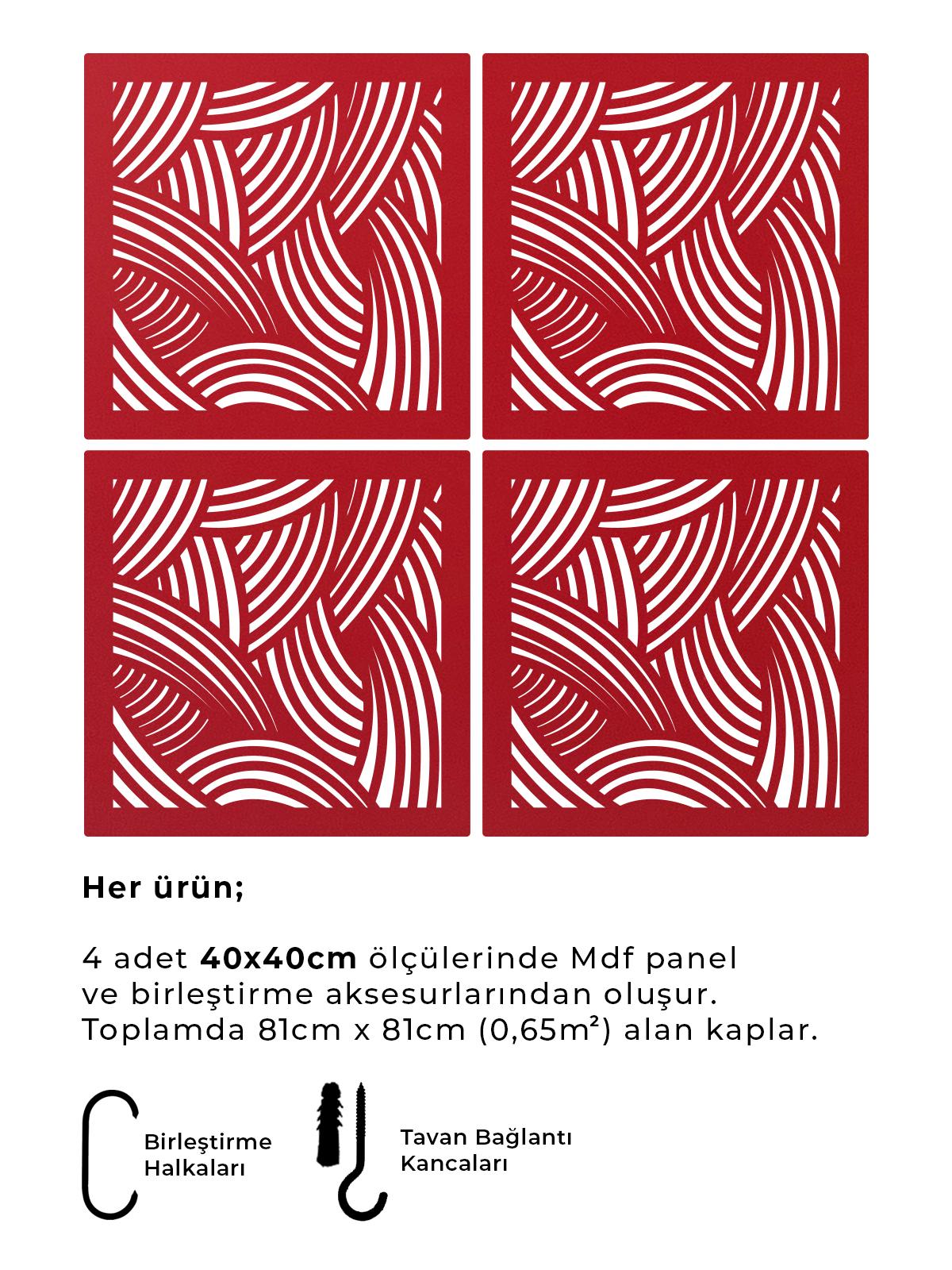 Lazer Kesim Ahşap Sarkıt Paravan Seti