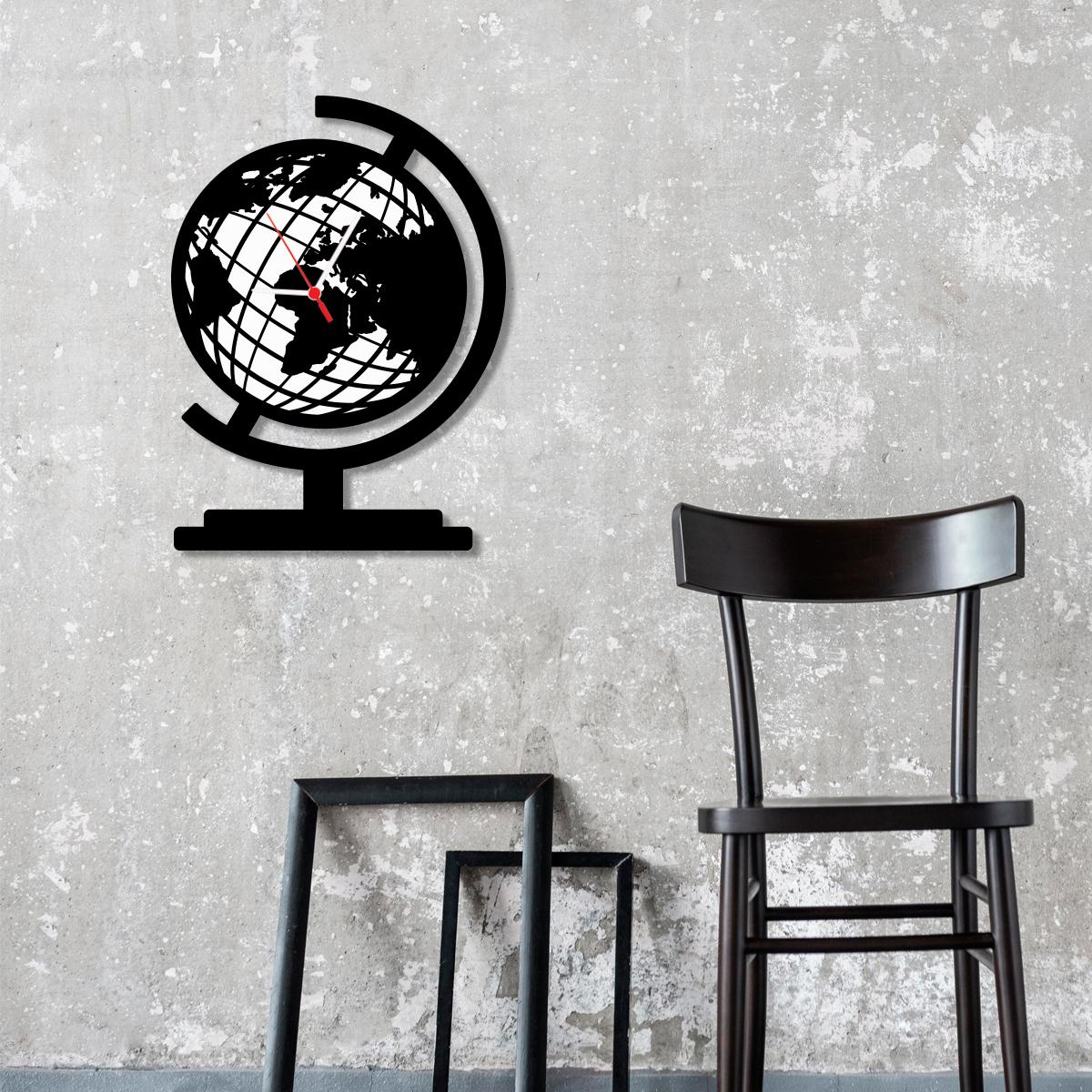 W’clock Dekoratif Duvar Saati - Coğrafya