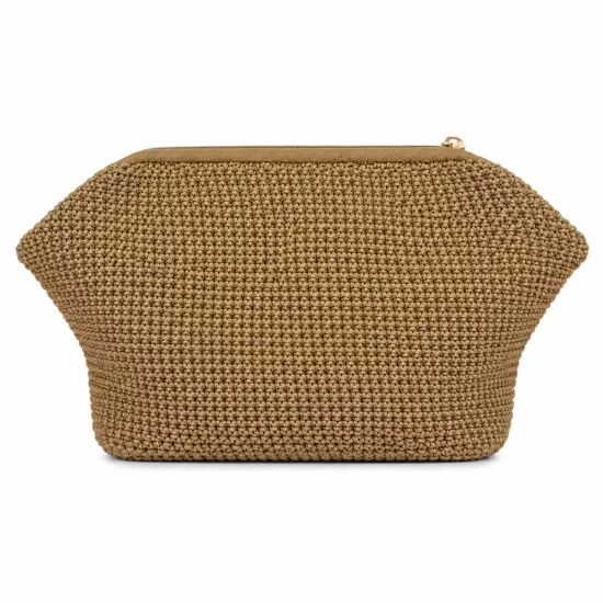El Yapımı Örgü Kadın Clutch Çanta
