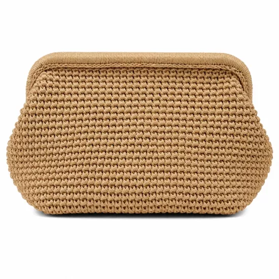 El Yapımı Örgü Kadın Clutch Çanta