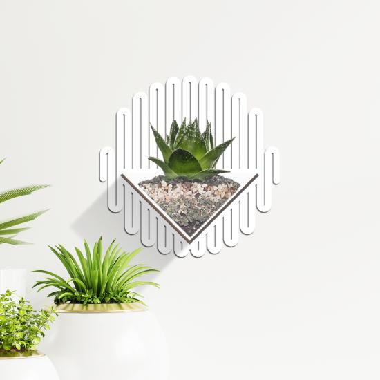 Duvar Tipi Dekoratif Ahşap Saksı
