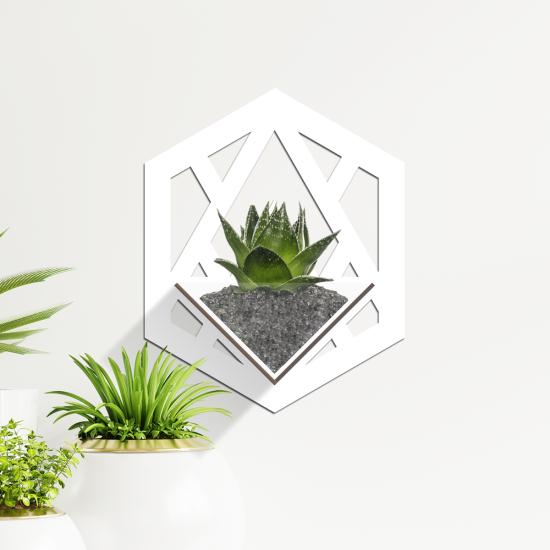 Duvar Tipi Dekoratif Ahşap Saksı
