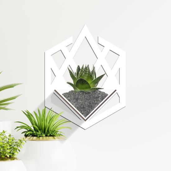 Duvar Tipi Dekoratif Ahşap Saksı