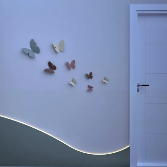 Kişiye Özel 3D Kelebek - Duvar Dekoru