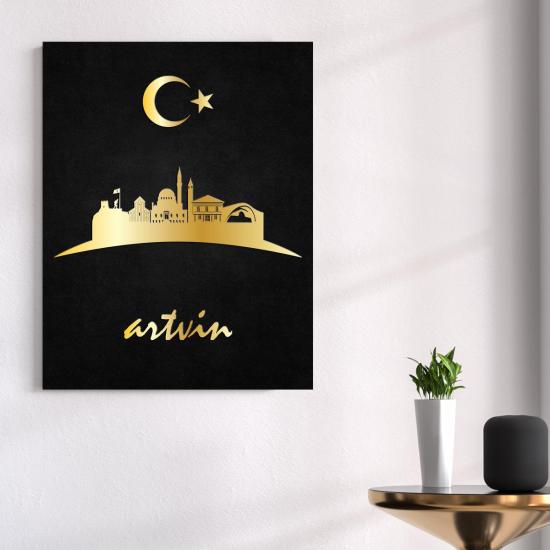 Artvin Temalı Ahşap Tablo