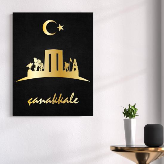 Çanakkale Temalı Ahşap Tablo