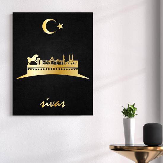 Sivas Temalı Ahşap Tablo