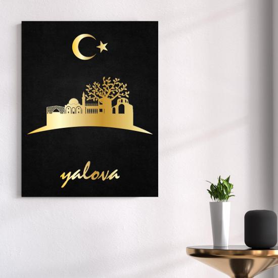 Yalova Temalı Ahşap Tablo