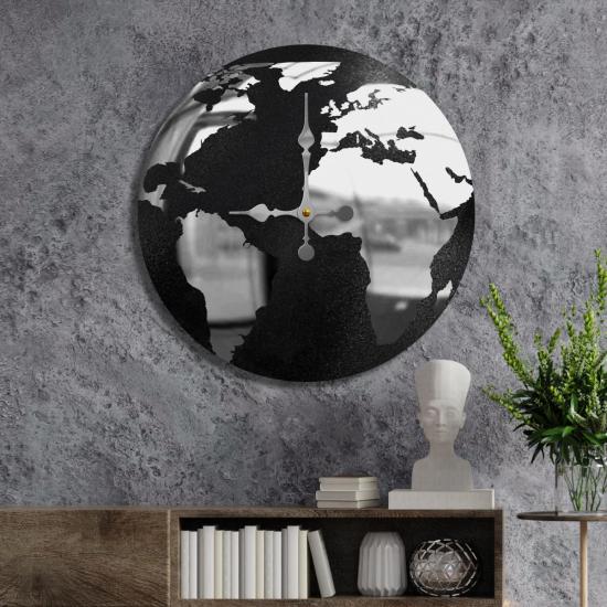 W’clock Dekoratif Duvar Saati - Dünya