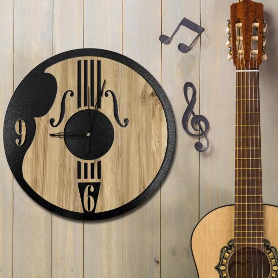 W’clock Dekoratif Duvar Saati - Gitar