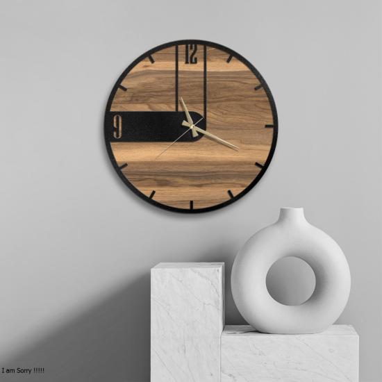 W’clock Ahşap Duvar Saati - Shapes