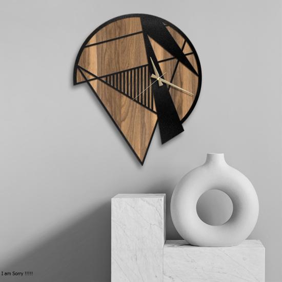 W’clock Ahşap Duvar Saati - Shapes
