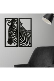 Ahşap Tablo Seti - Zebra
