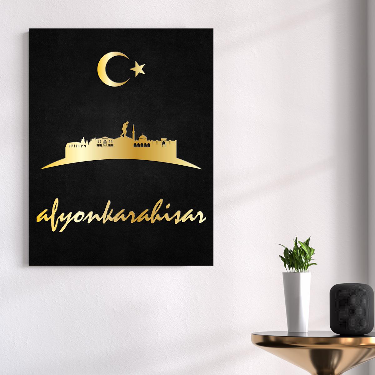 Afyon Temalı Ahşap Tablo