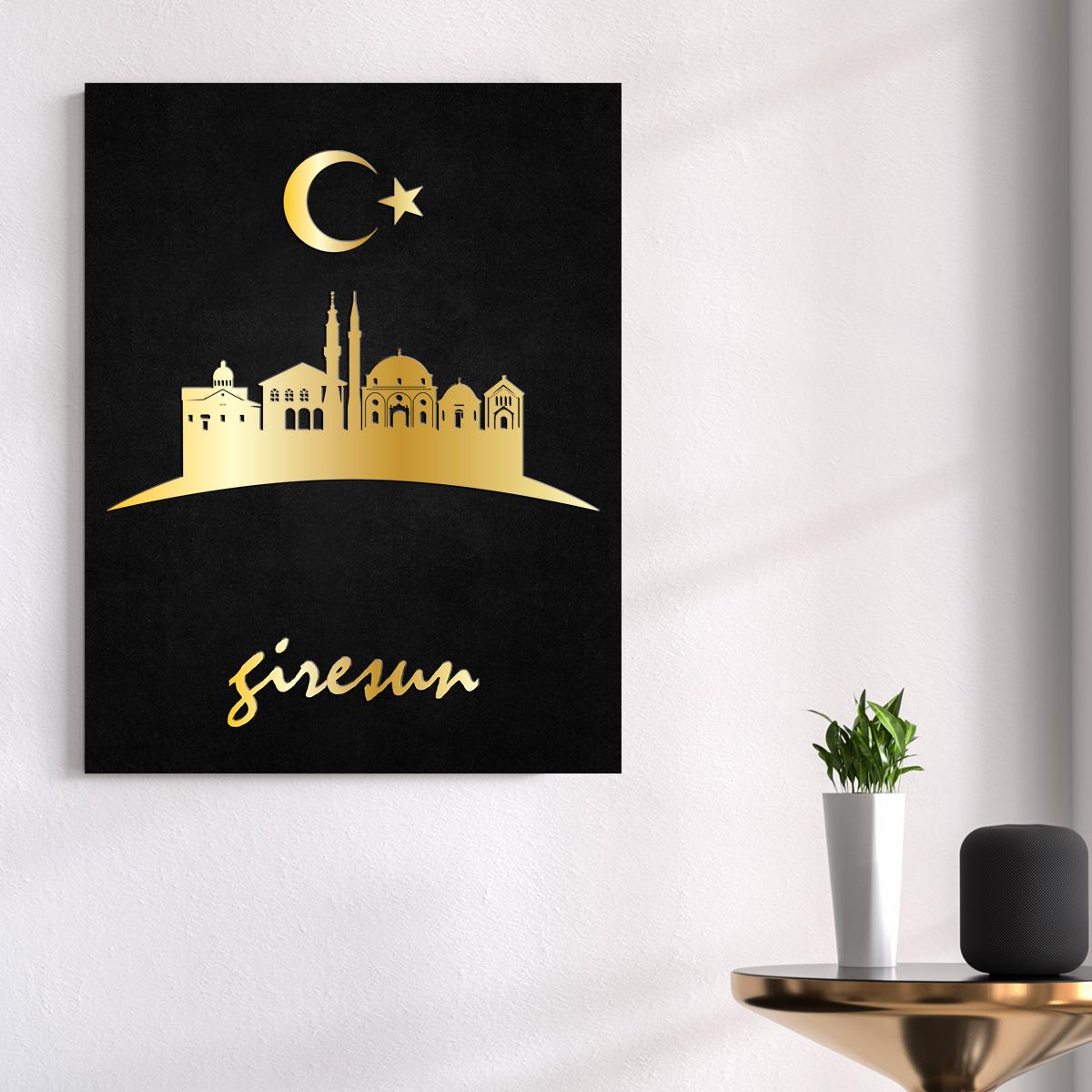 Giresun Temalı Ahşap Tablo