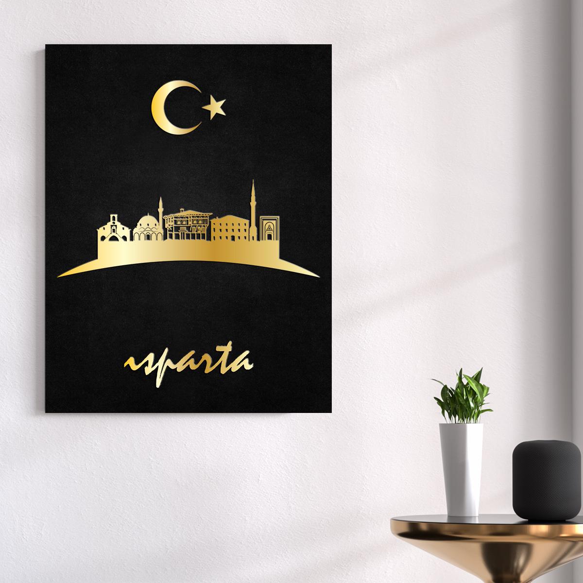 Isparta Temalı Ahşap Tablo