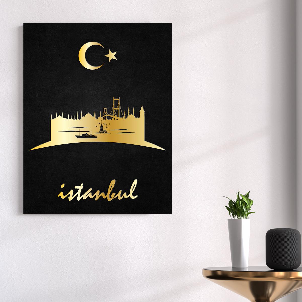 Istanbul Temalı Ahşap Tablo