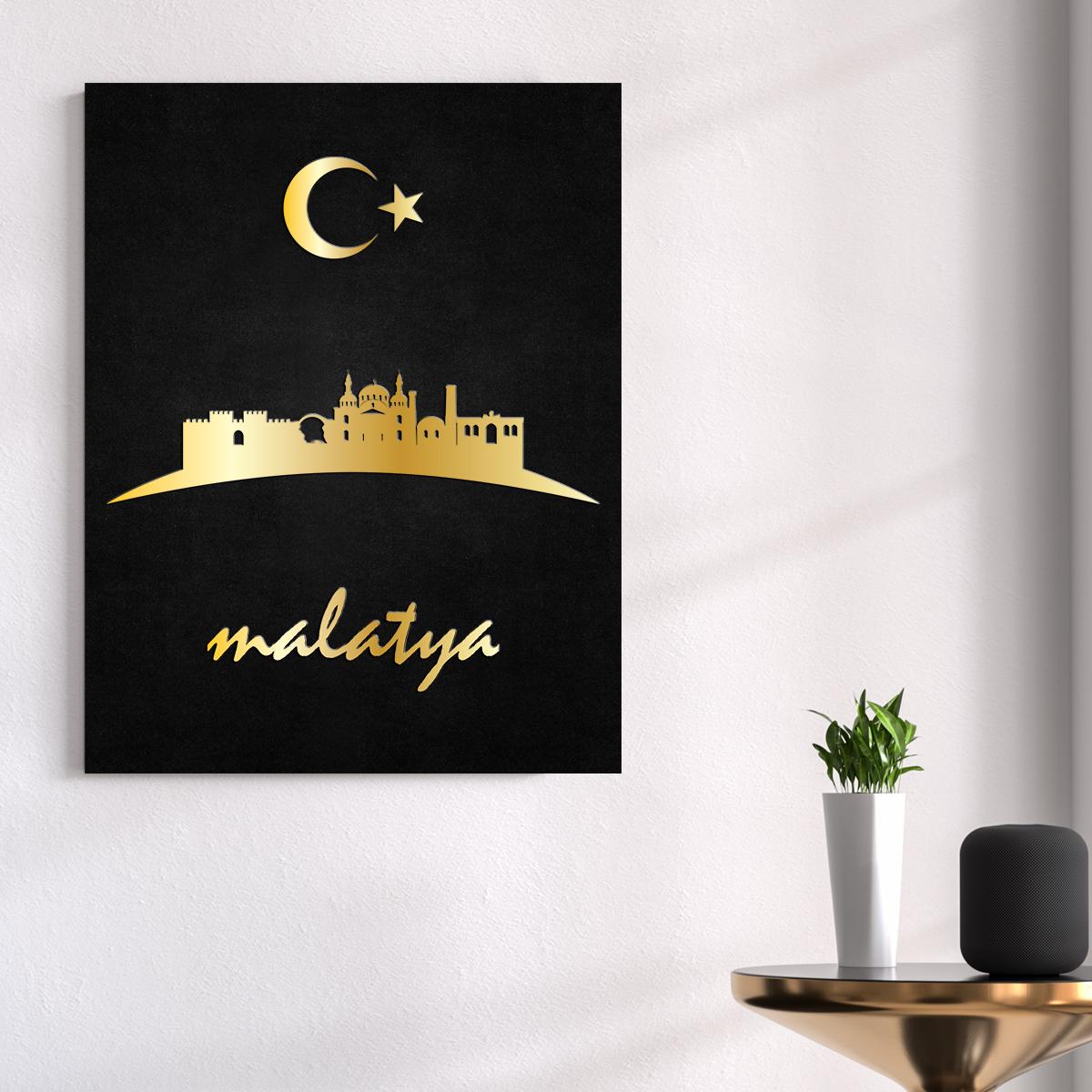 Malatya Temalı Ahşap Tablo
