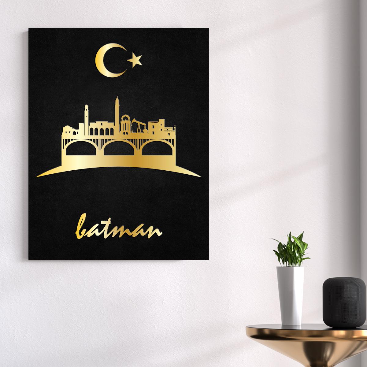 Batman Temalı Ahşap Tablo